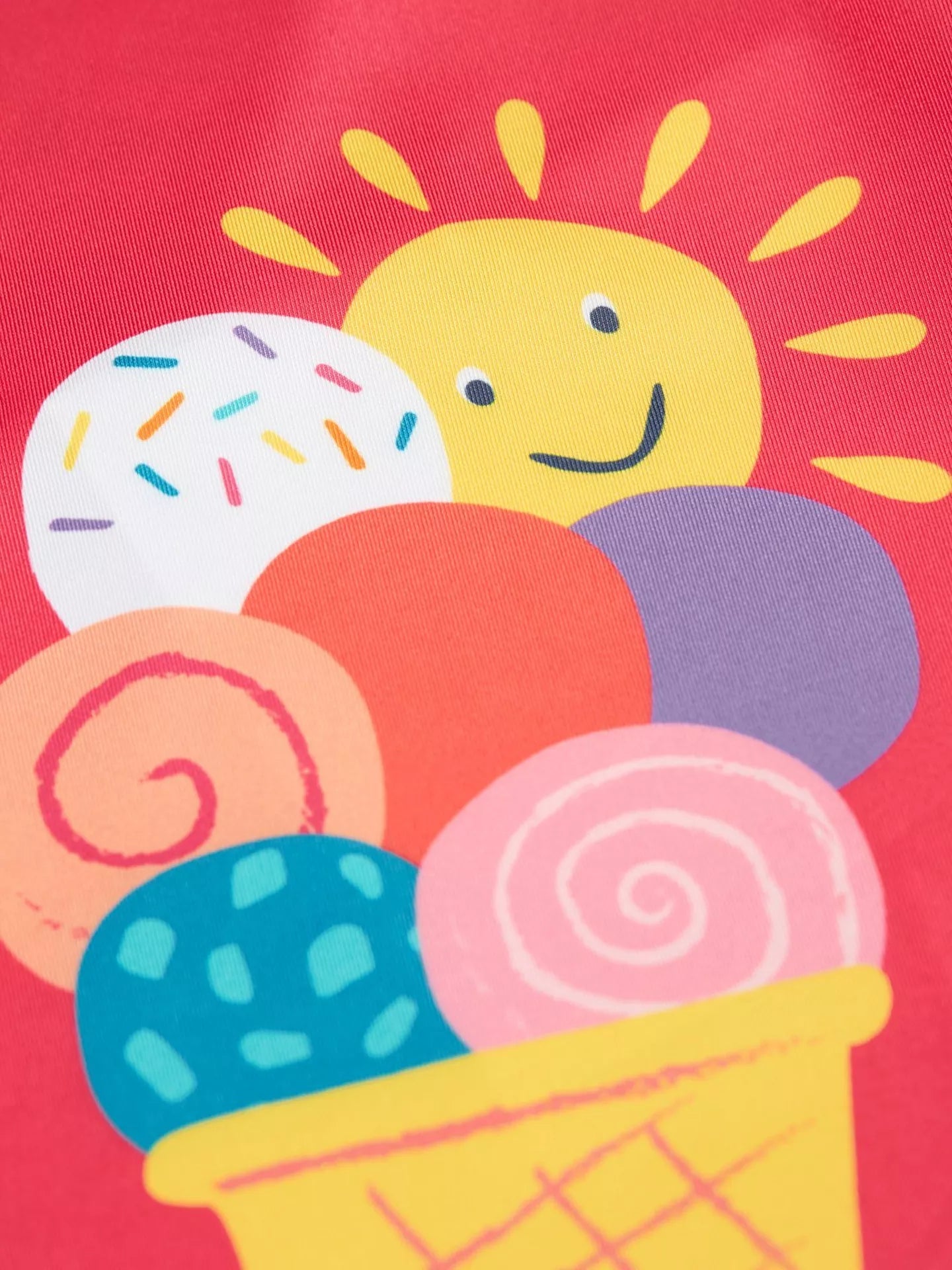 Παιδικό μαγιό μακρυμάνικο μπλουζάκι με προστασία UPF50+ Ice Cream 1-8Y Frugi