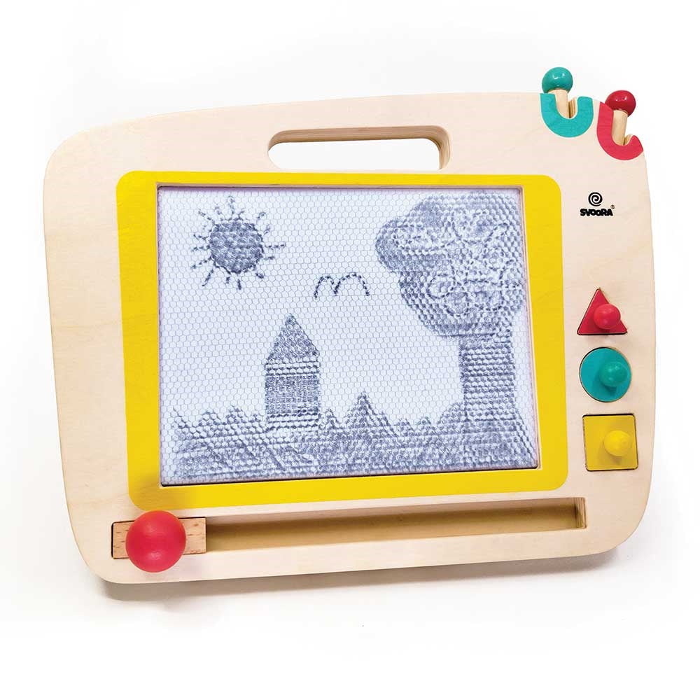 Παιδικός ξύλινος μαγνητικός πίνακας 3-6 ετών Svoora