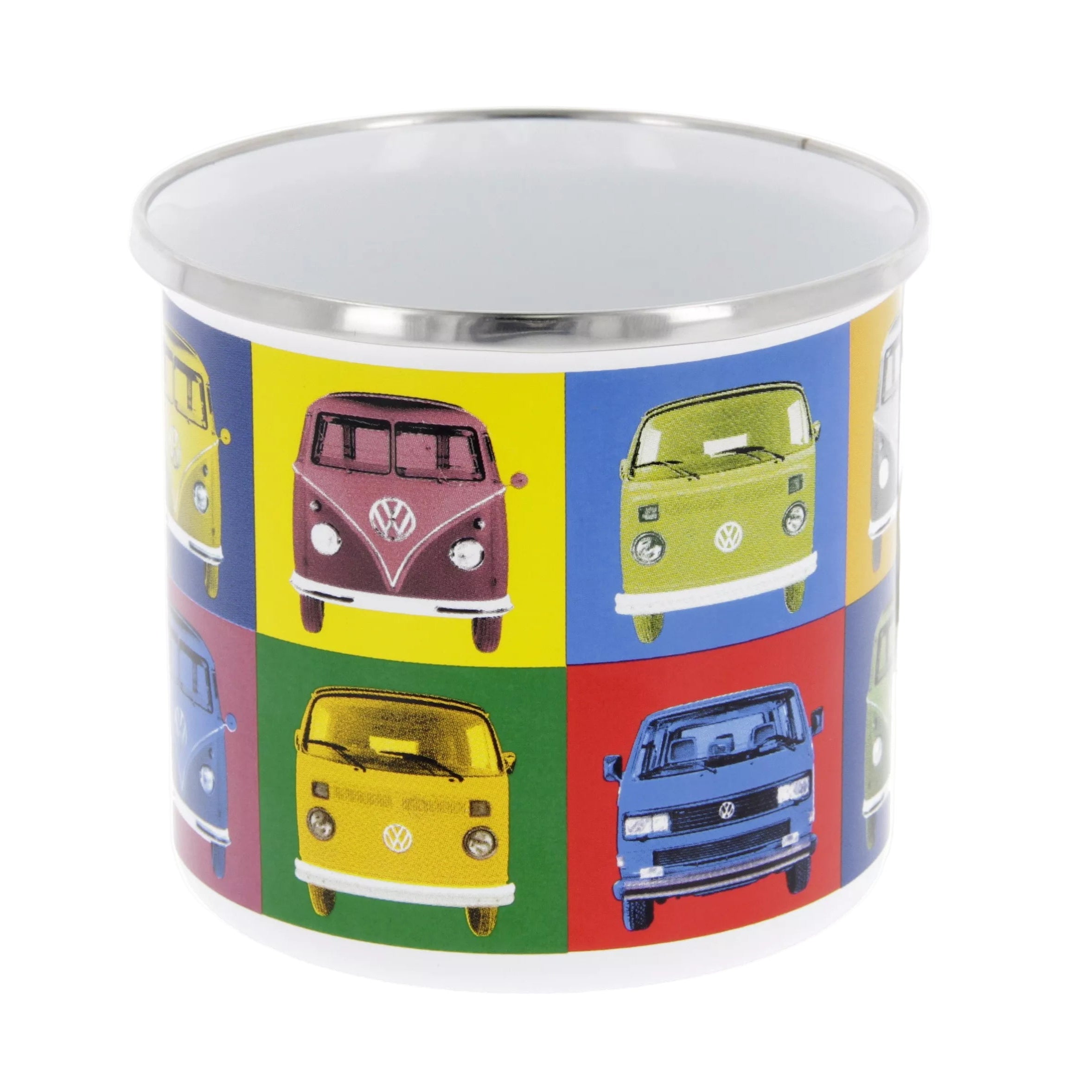 Παιδική εμαγιέ κούπα 9.5 x 8.5 cm VW Cars Multicolor