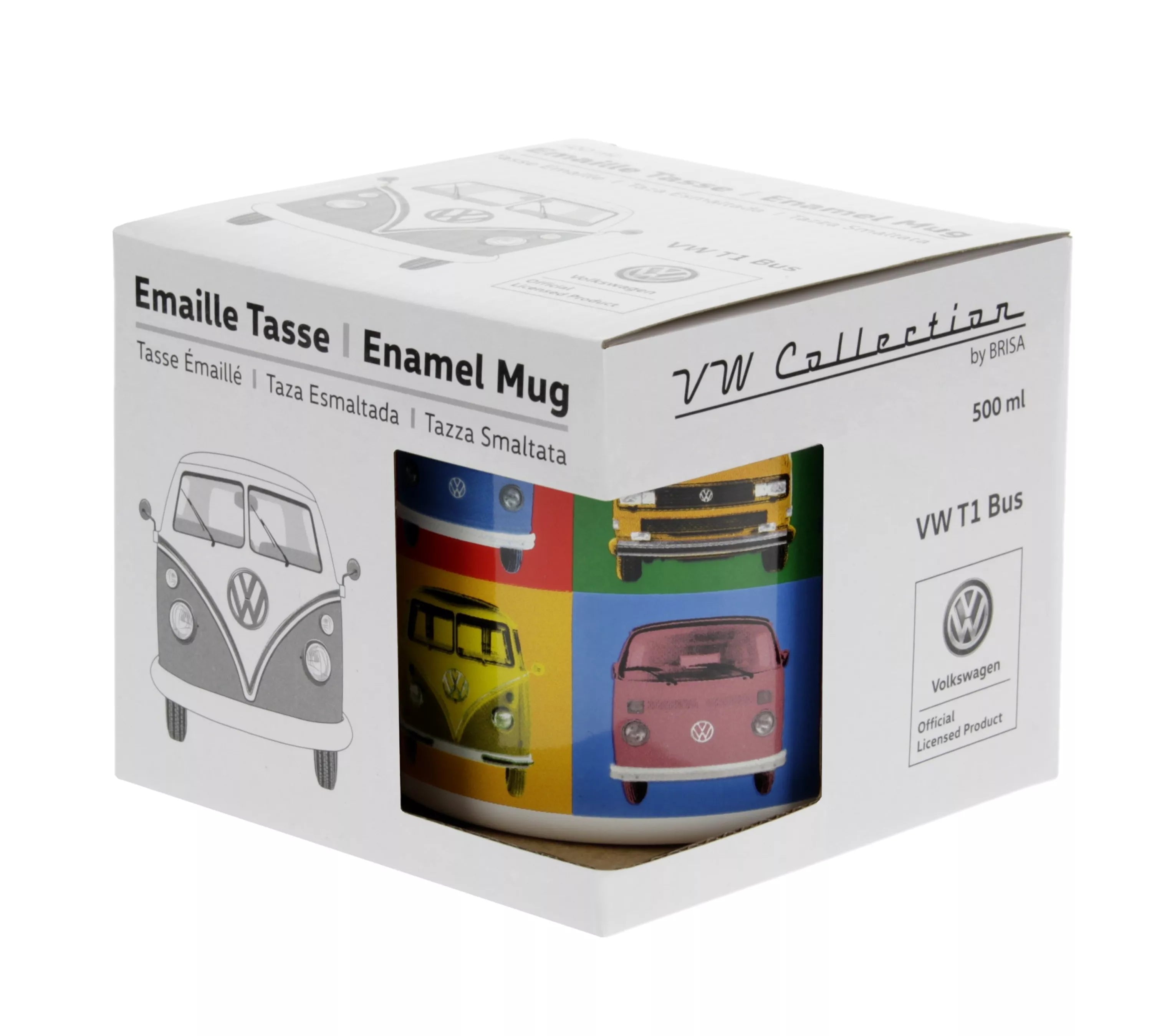 Παιδική εμαγιέ κούπα 9.5 x 8.5 cm VW Cars Multicolor