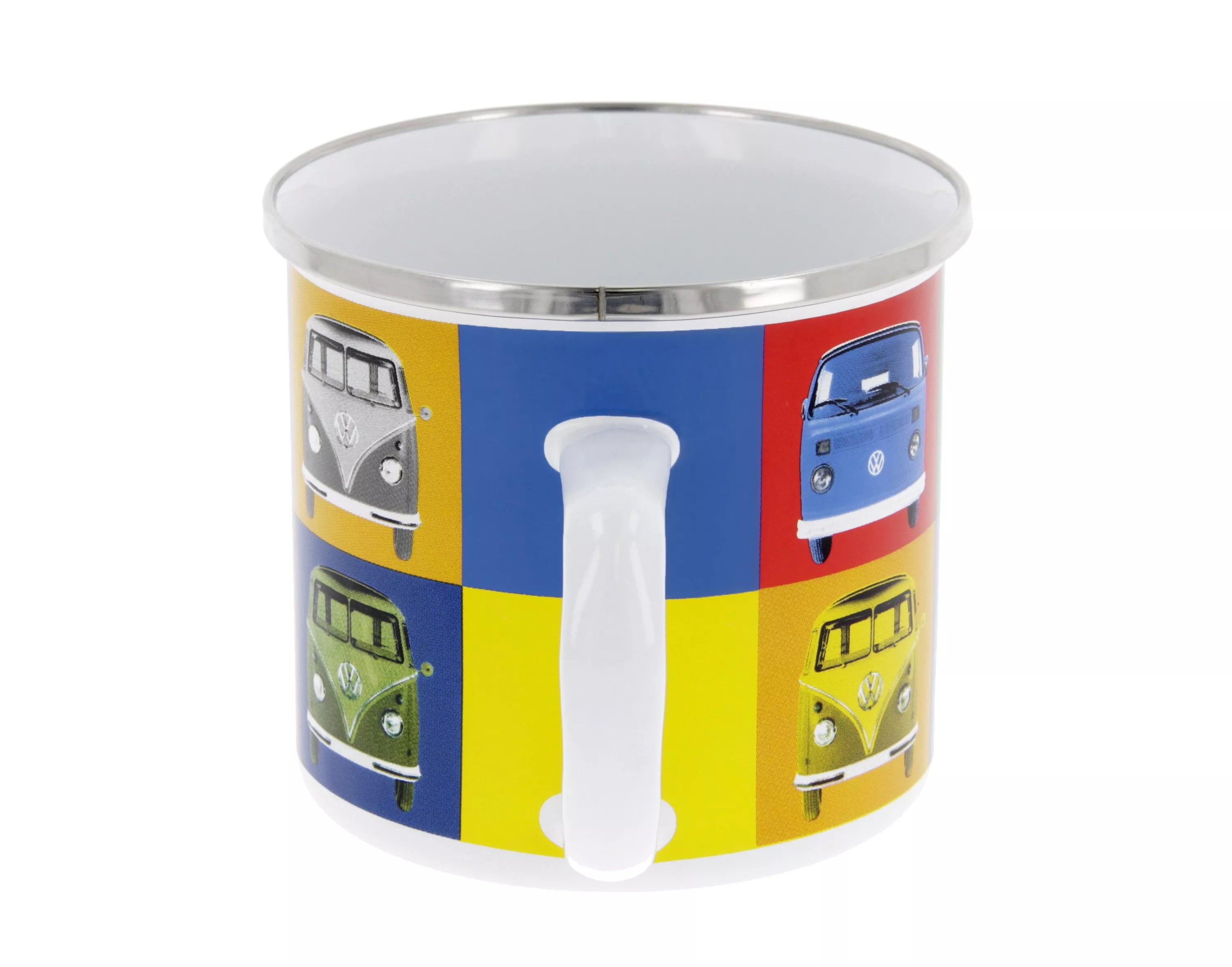 Παιδική εμαγιέ κούπα 9.5 x 8.5 cm VW Cars Multicolor