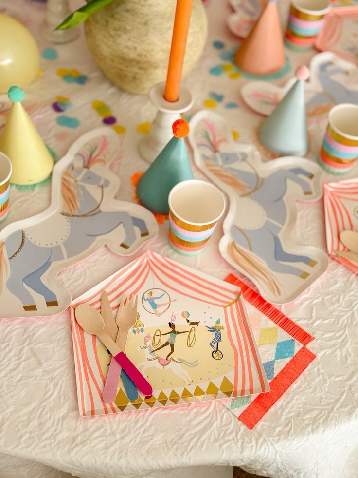 Παιδικό πιάτο για πάρτι Circus Stallion (8τμχ)