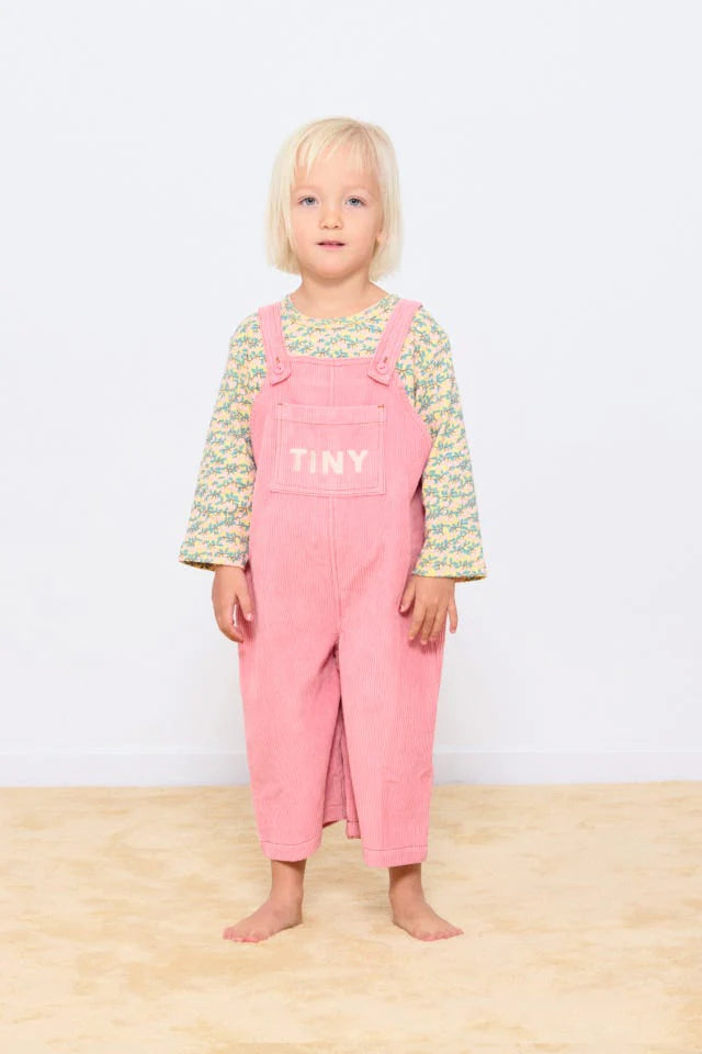 Baby's tiny pocket Dungaree Baby pink 6-24M Tinycottons 