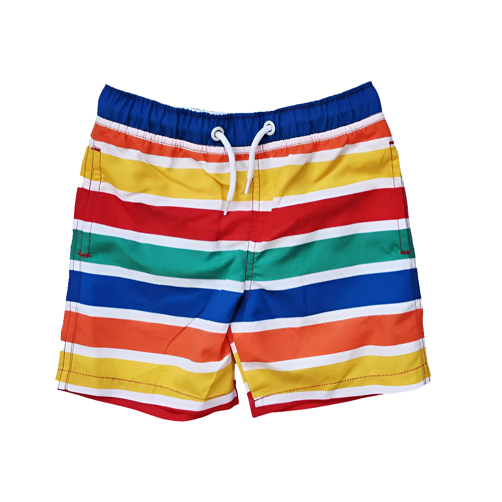 Παιδικό μαγιό-βερμούδα με προστασία UPF50- Happy Stripes 2-5Y