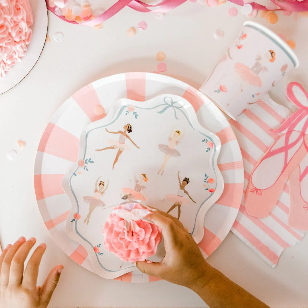Meri Meri Ballerina paper Plates (x8)