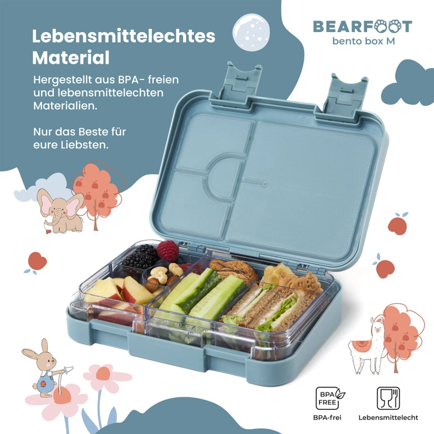 Παιδικό Bento box M - Πυροσβεστική με χωρίσματα Bearfoot