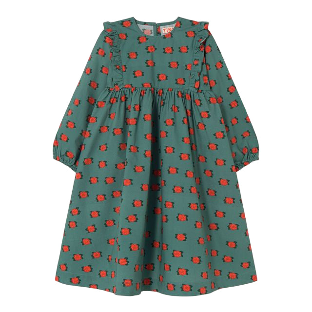 Kid's cotton Dress Camelias 3-12Y Tinycottons
