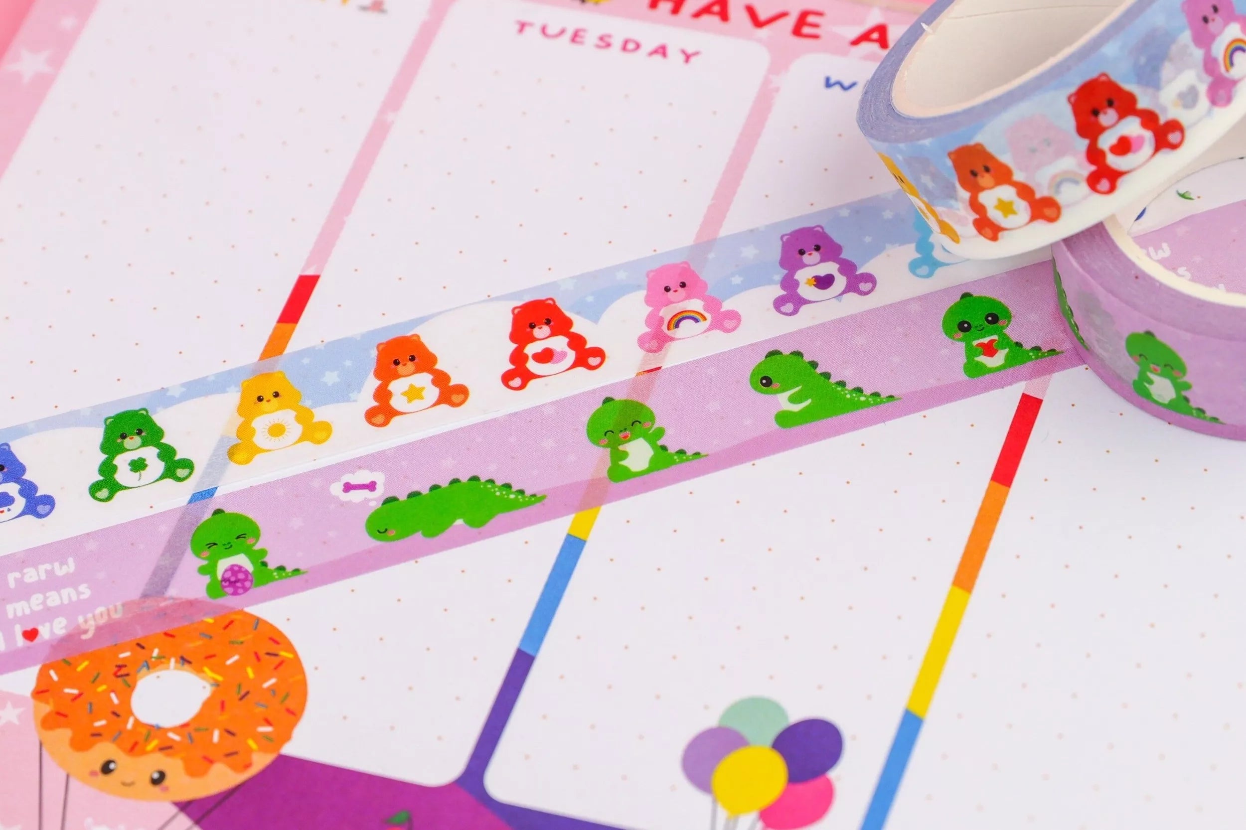 Washi tape Care Bears 1.5 cm x 10 m