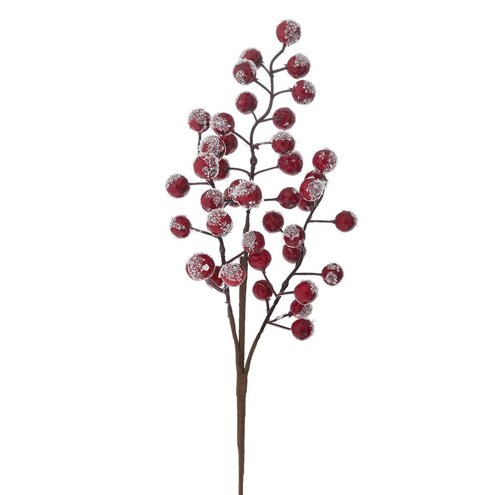Christmas decorative ornament twig Red Berries 43cm