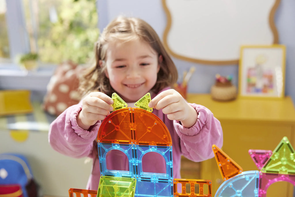 Παιδικό μαγνητικό παιχνίδι City Center 110κομμάτια 3ετών+ Magna Tiles