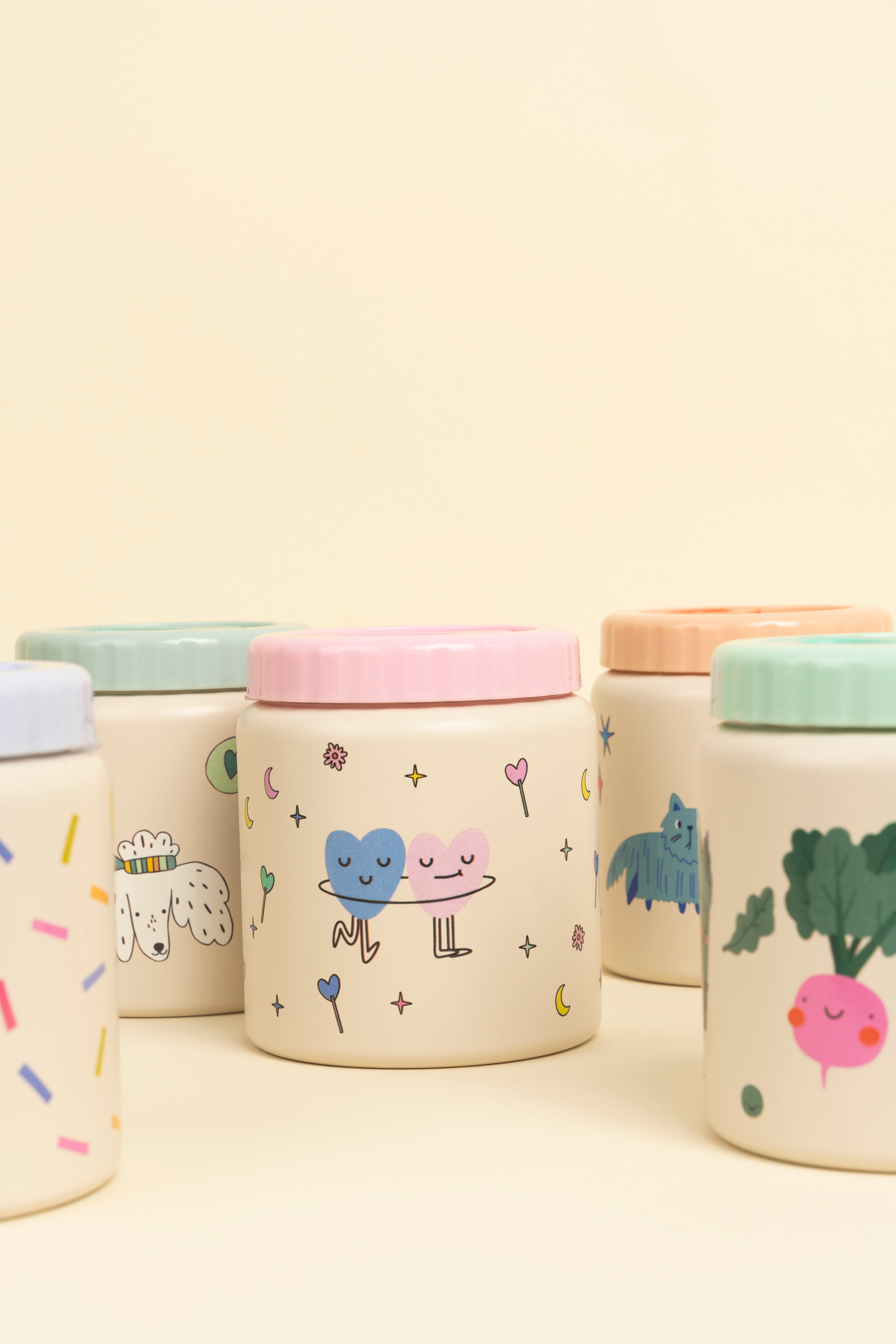 Παιδικό Ανοξείδωτο Θερμός Φαγητού Confetti 350ml The Cotton Cloud