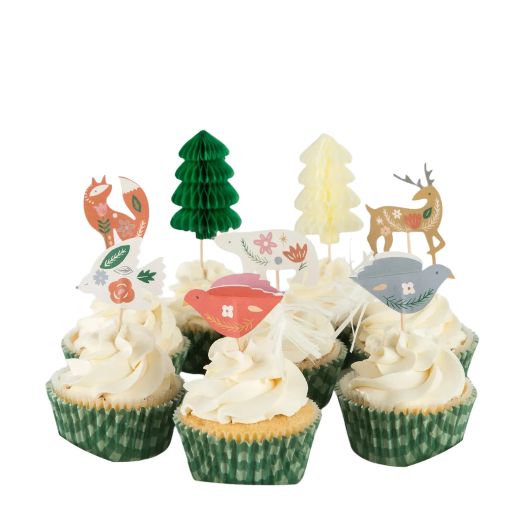 Meri Meri Cupcake Kit Folk Woodland 225540 (24 pcs)