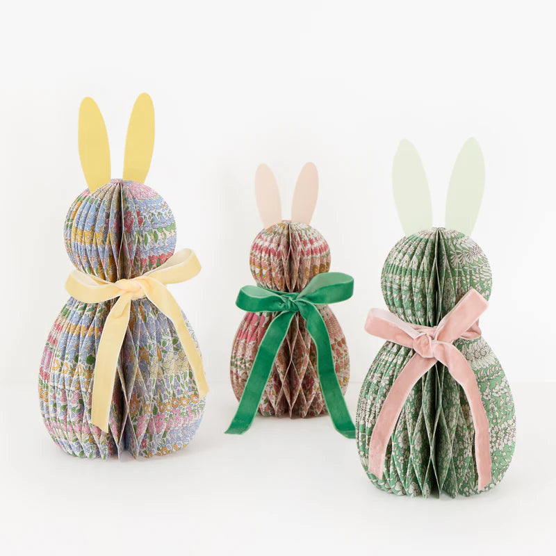Decorative honeycomb bunnies Liberty 3pcs