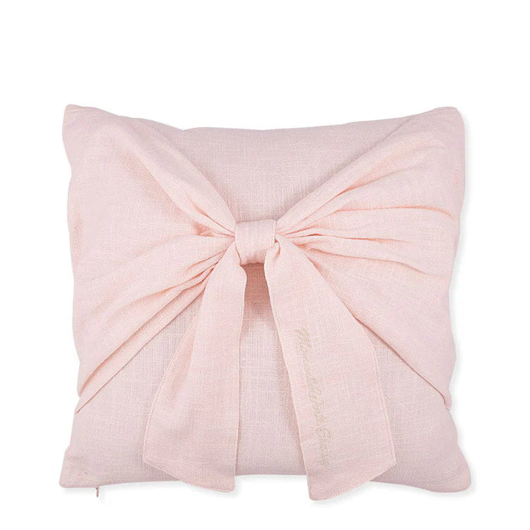 Cushion cover Bow pale pink 40x40 cm