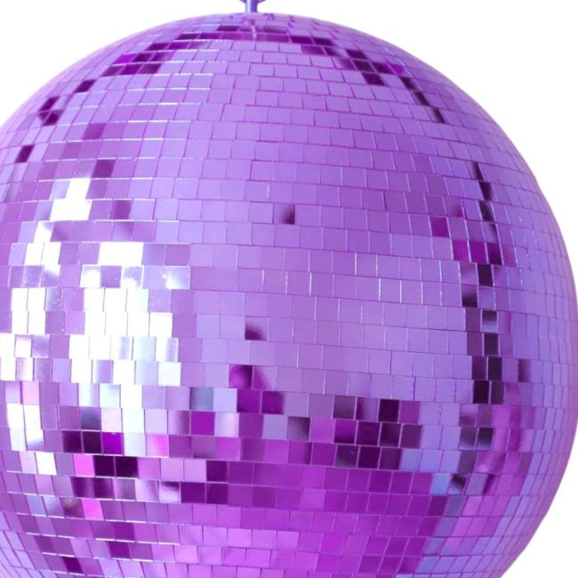 Decorative purple discoball 30cm