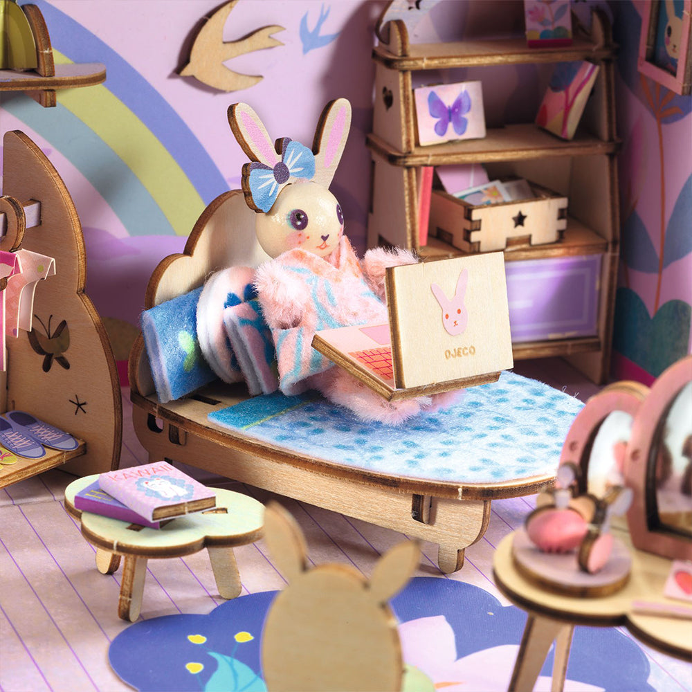 Παιδικό δημιουργικό παιχνίδι DIY Κουκλόσπιτο βαλιτσάκι Rosie 8+ Djeco