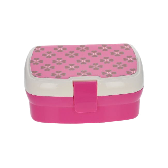 Παιδικό ρετρό δοχείο φαγητού Pink Flowers
