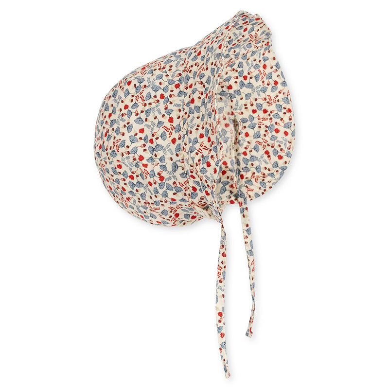 Βρεφικό υφασμάτινο φλοράλ καπέλο-bonnet Fiolina Marche de Fleur 3M-9M - Konges Slojd