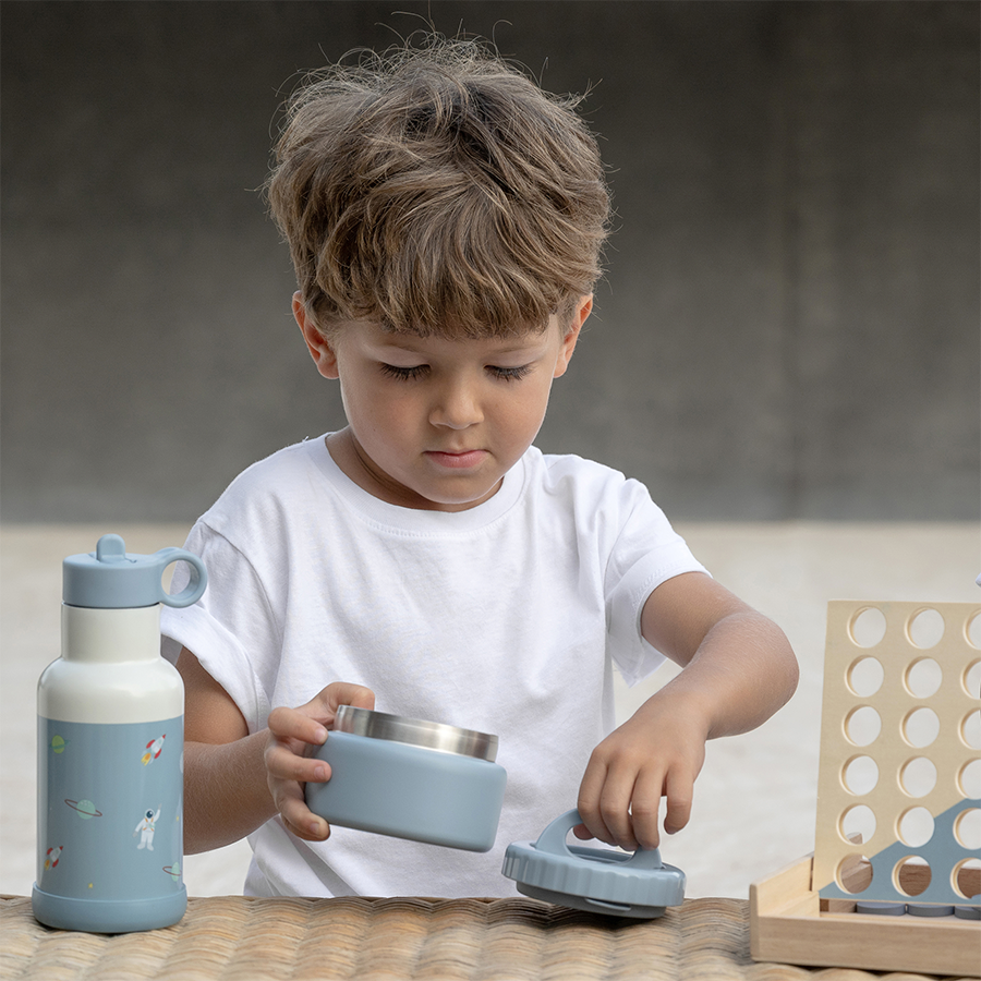 Insulated food jar 250ml Dusty Blue- Citron