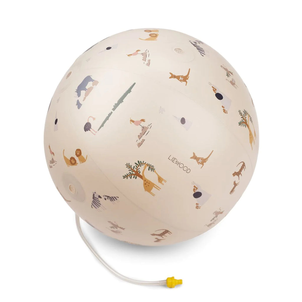 Kid's inflatable ball with sprinkler Luis All Together/Sandy - Liewood 60cm