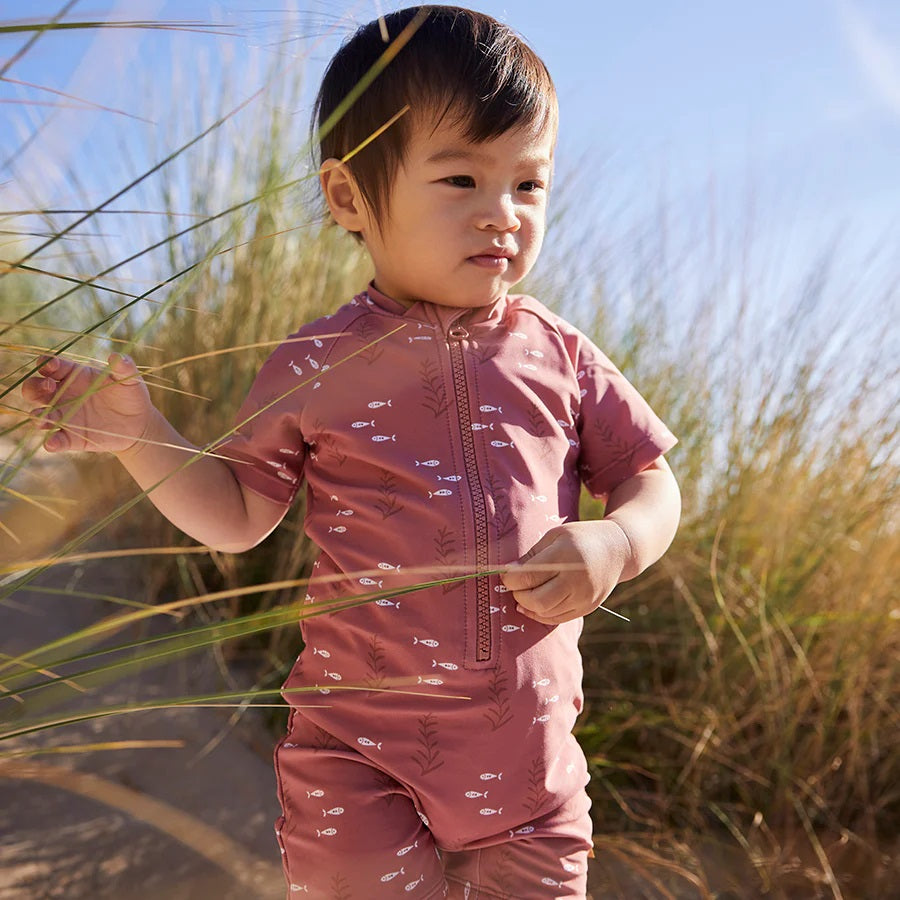 Παιδικό ολόσωμο μαγιό με προστασία UV50-Fresk Ocean Amber-3M-7Y