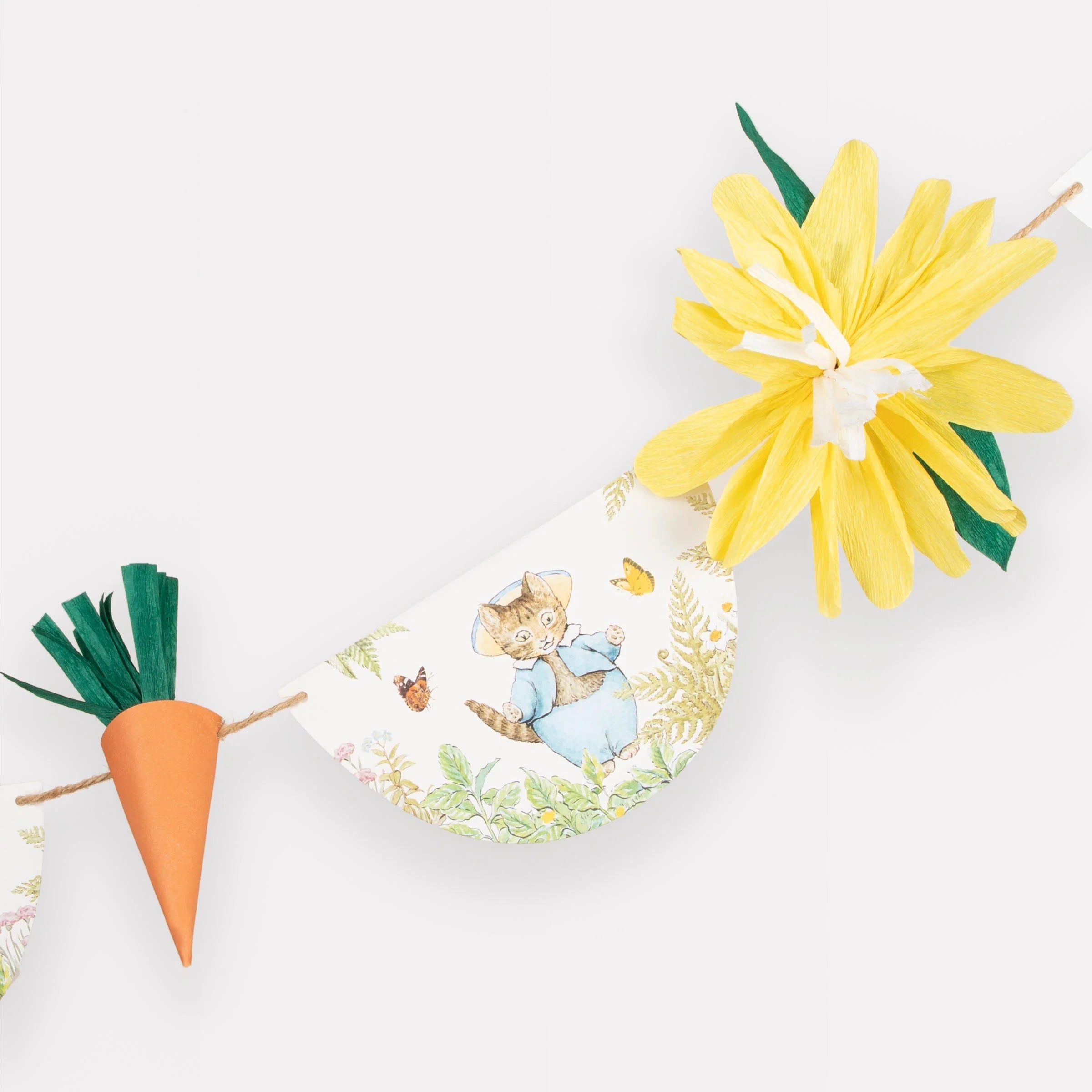 Decorative Garland Peter Rabbit In The Garden Easter 3m Meri Meri