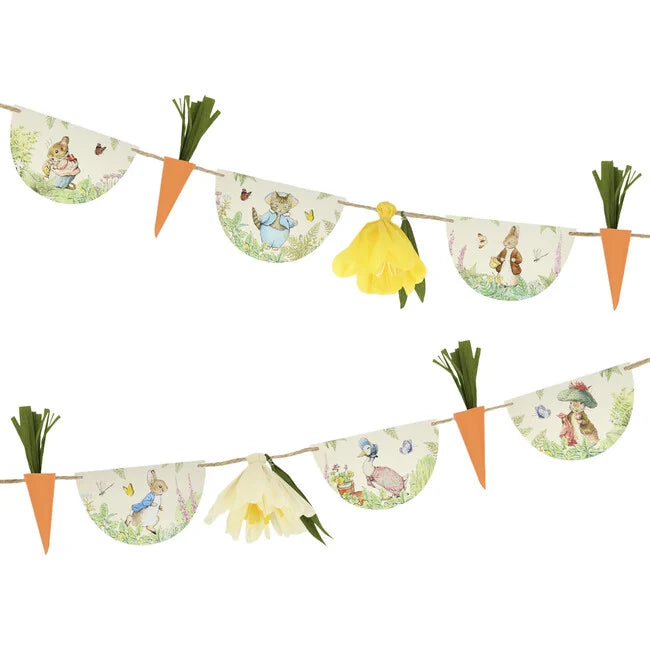 Decorative Garland Peter Rabbit In The Garden Easter 3m Meri Meri