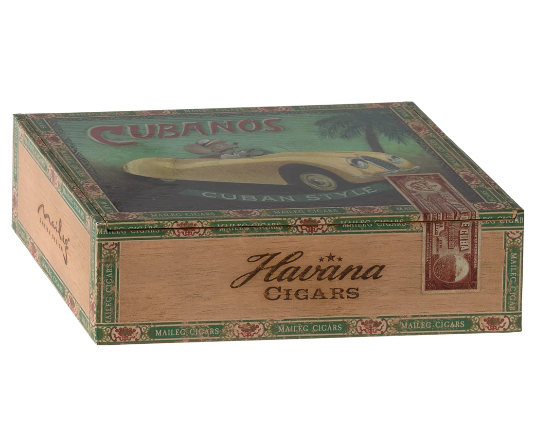 Granma and grandpa mice in cigarbox 3+ Maileg