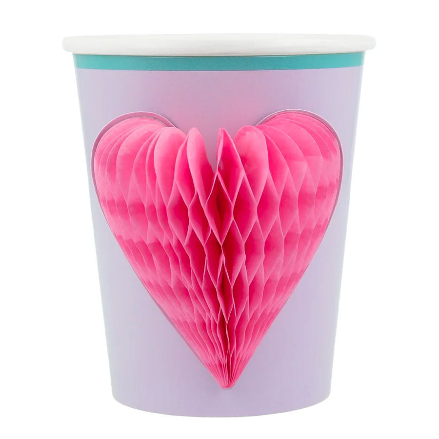 Set of 8 3D Honeycombs Happy Icons glasses - Meri Meri