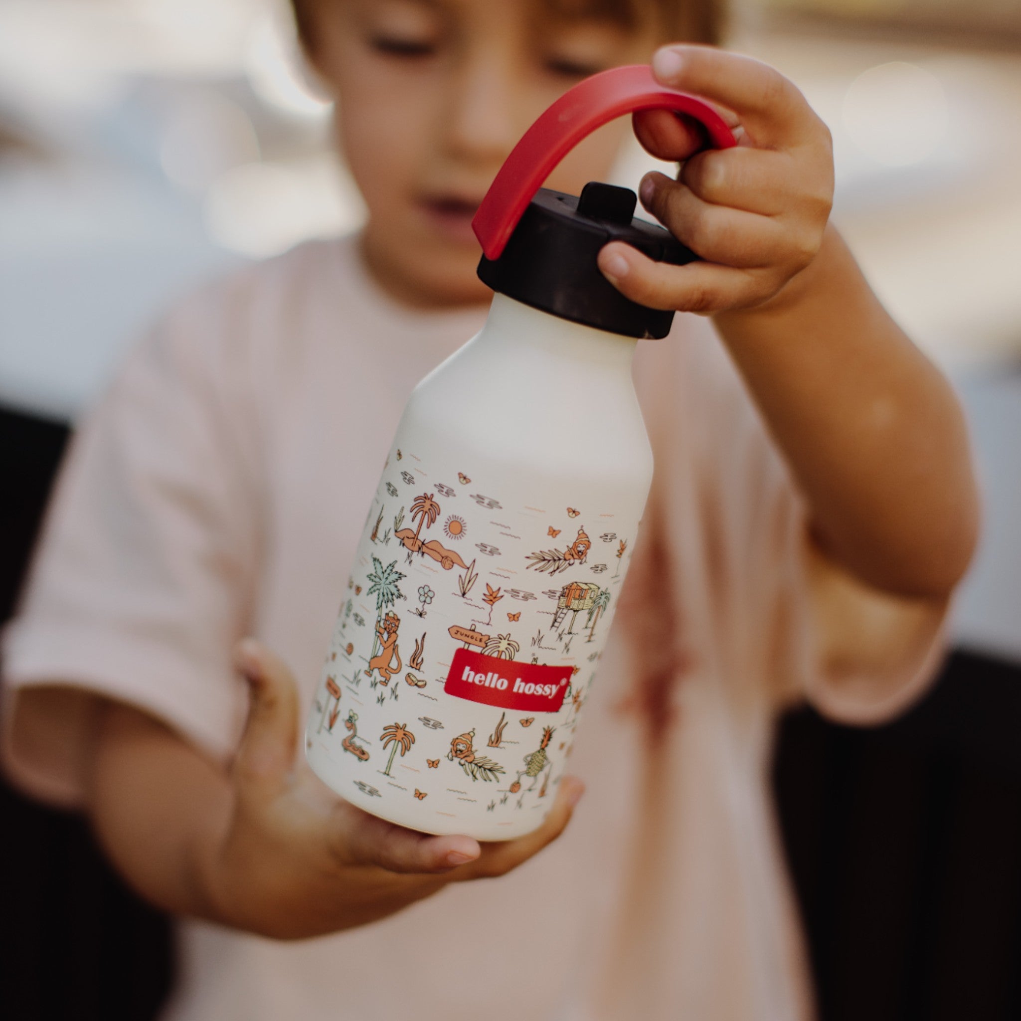 Ανοξείδωτο παιδικό παγούρι θερμός Jungly 350ml 12+μηνών Hello Hossy