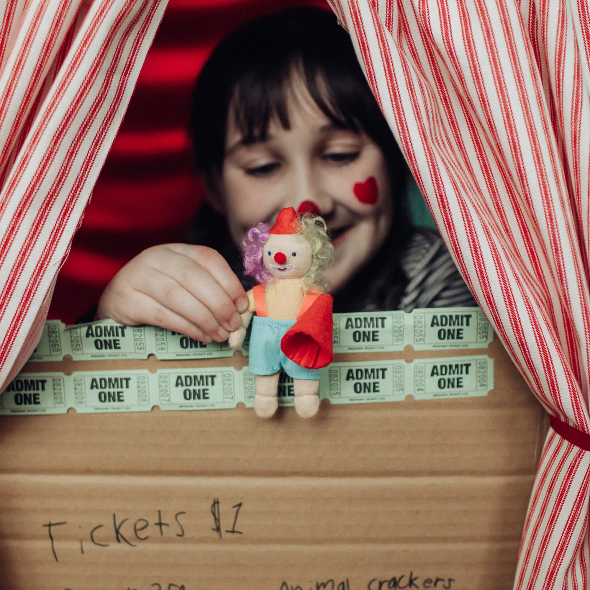 Παιδική κούκλα τσίρκο Κλόουν Confetti 13 cm 3+ ετών