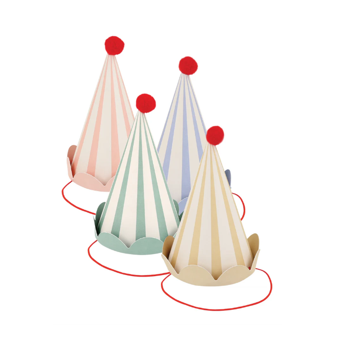 Animal Friends party hats 8 pcs