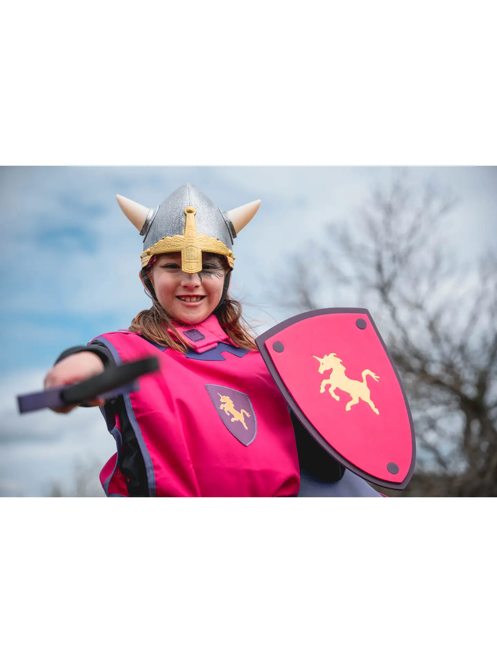 Παιδικό Μεσαιωνικό Κράνος Νορμανδού με Κέρατα