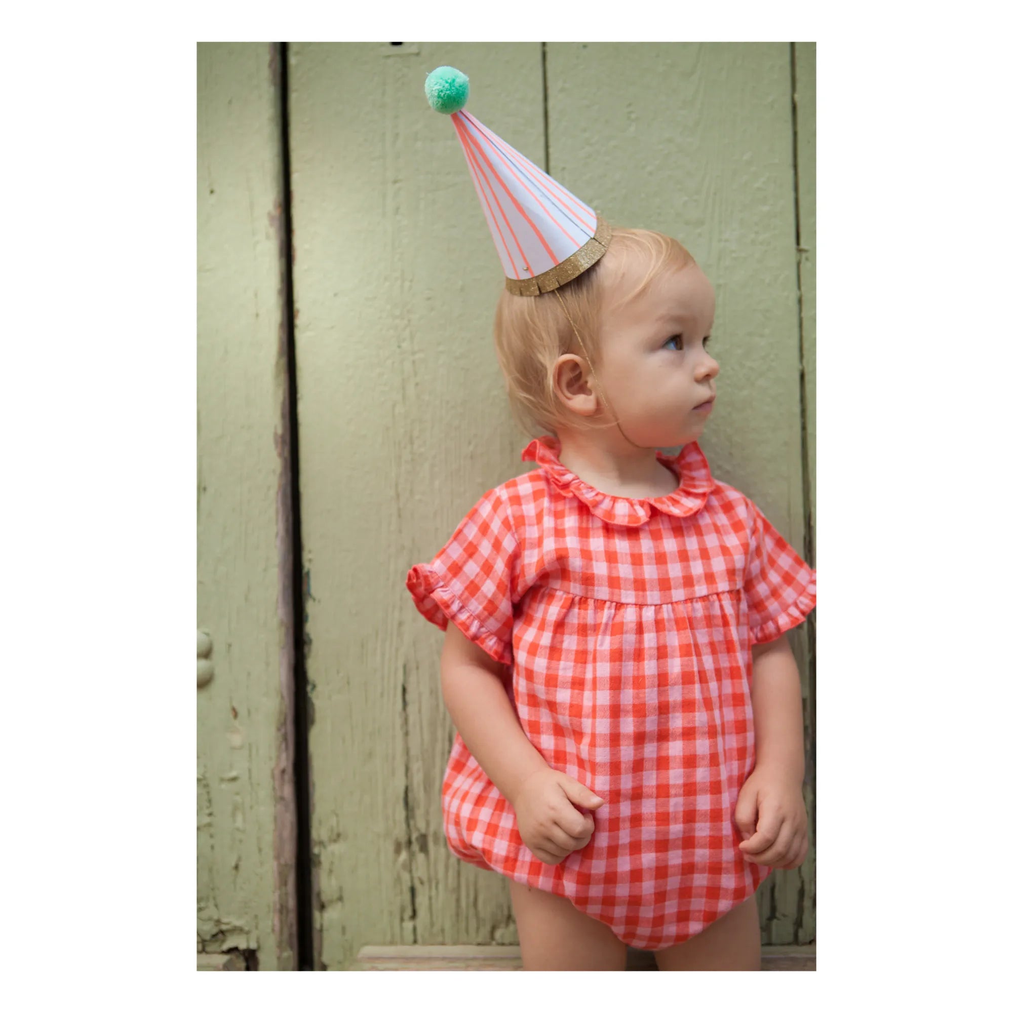 Meri Meri Stripe Pompom Mini Party Hats (x 8)