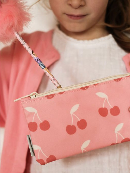 Κασετίνα Cherries pink 21x11cm Studio Ditte