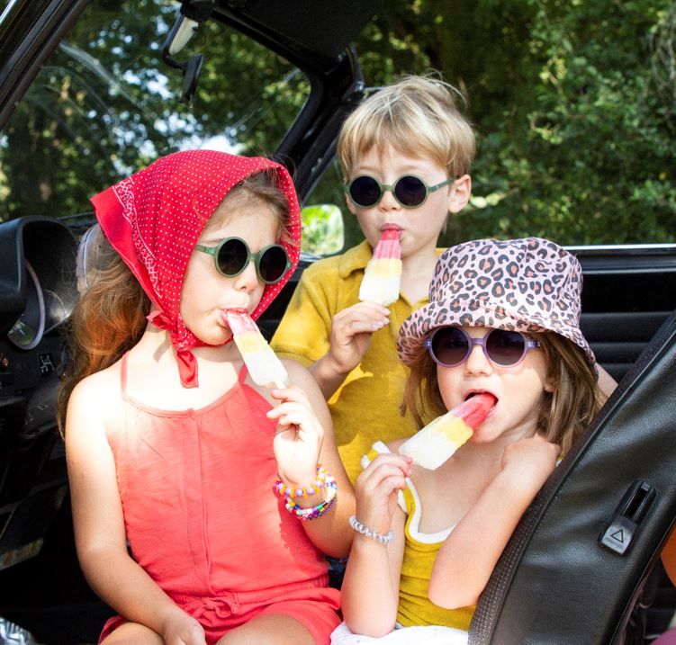 KiETLA: Woam Sunglasses 4-6 and 6-16Years Bottle Green