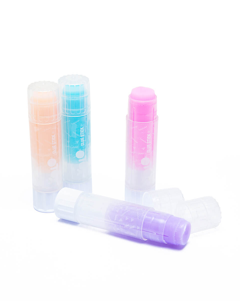Σετ 4 σχολικές κόλλες stick pastel χρώματα - Yolo