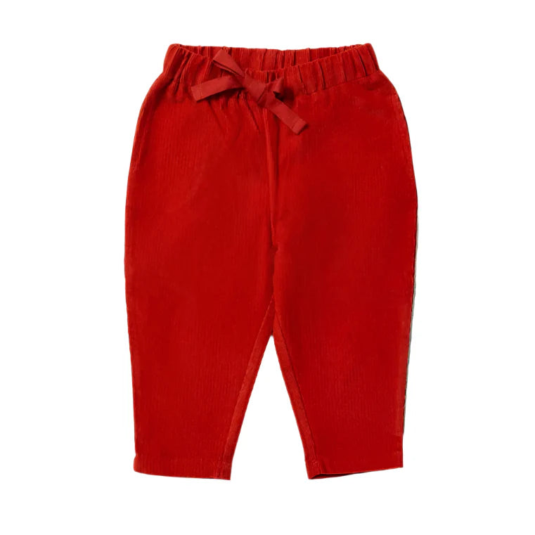 Kid's cotton corduroy pants Raspberry 0-3 years