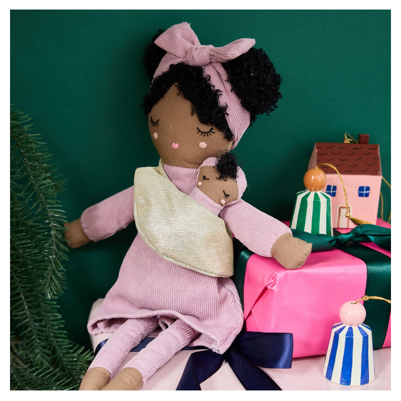 Soft doll Nicole with Baby 38cm 12+ months