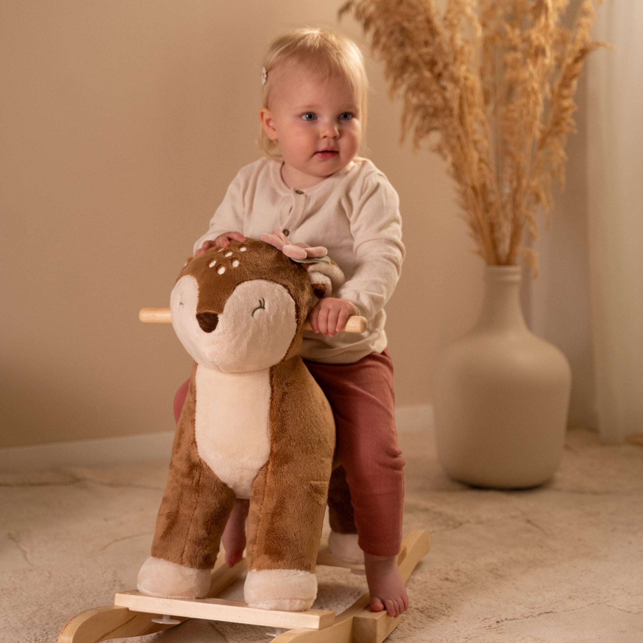 Kid's Rocking Deer Fairy Garden 18months+ Little Dutch