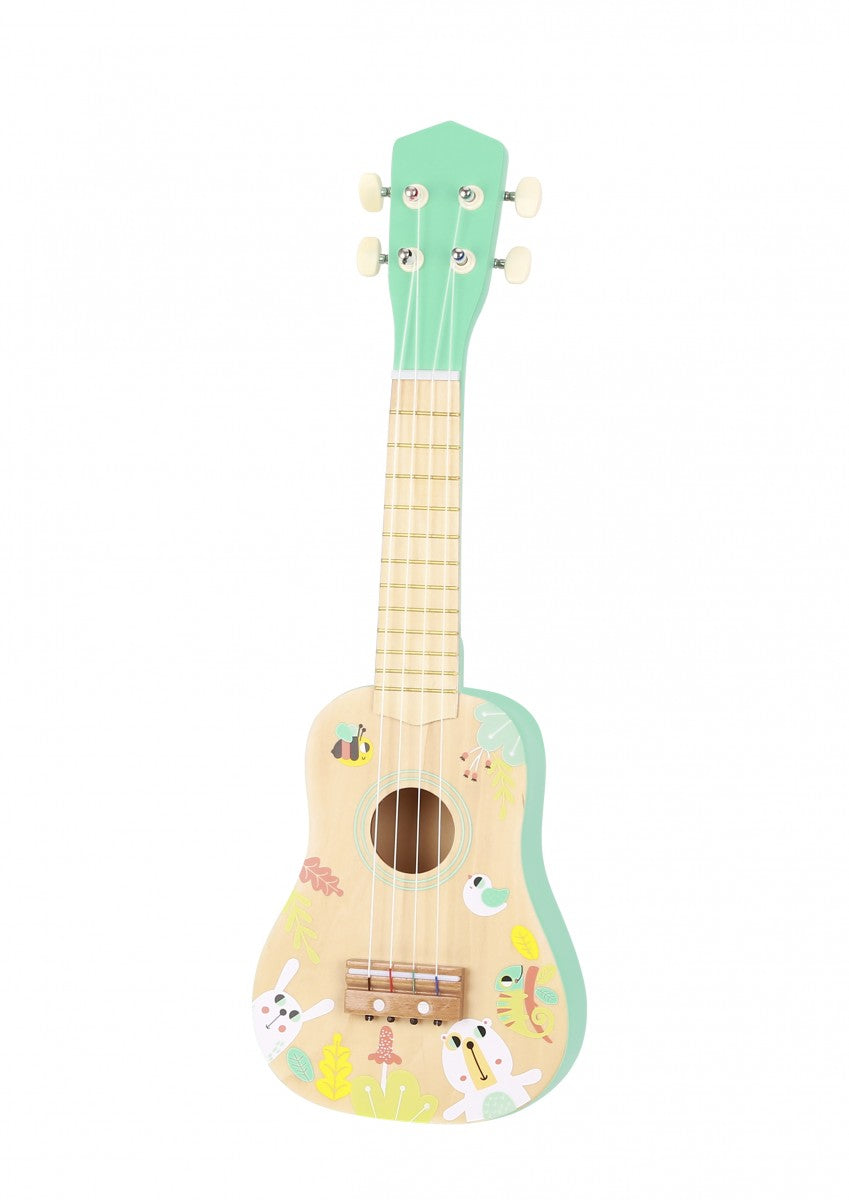 Ξύλινο παιδικό παιχνίδι Κιθάρα με 4 χορδές 3 ετών+ Tooky Toy