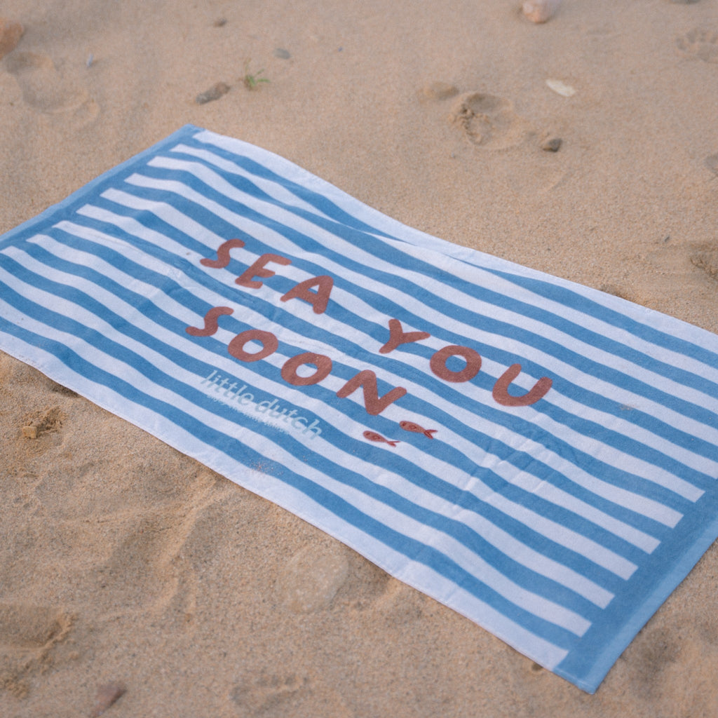 Πετσέτα θαλάσσης Ocean Blue Sea Life 60x120εκ. Little Dutch