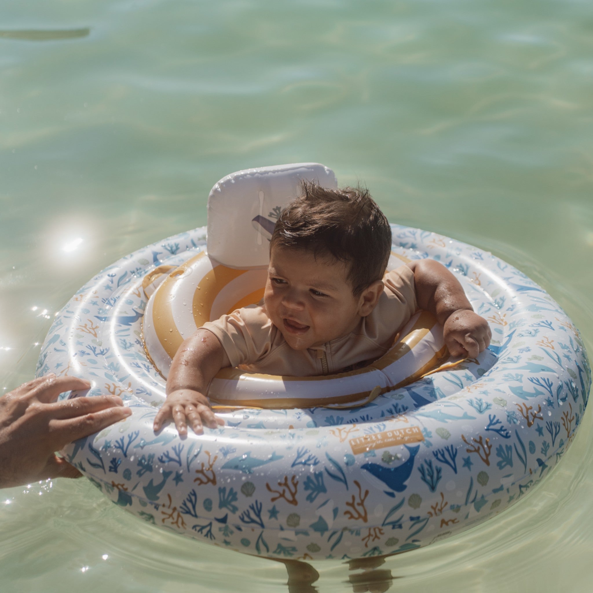 Baby swimming ring Ocean Dreams Blue 6-12months Little Dutch 