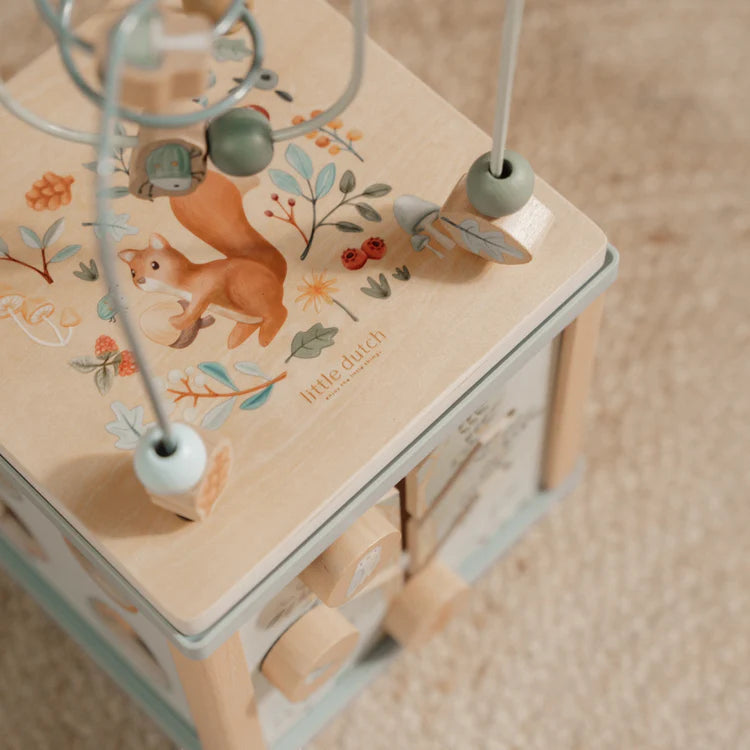 LD7231 Wooden activity cube - Forest Friends

