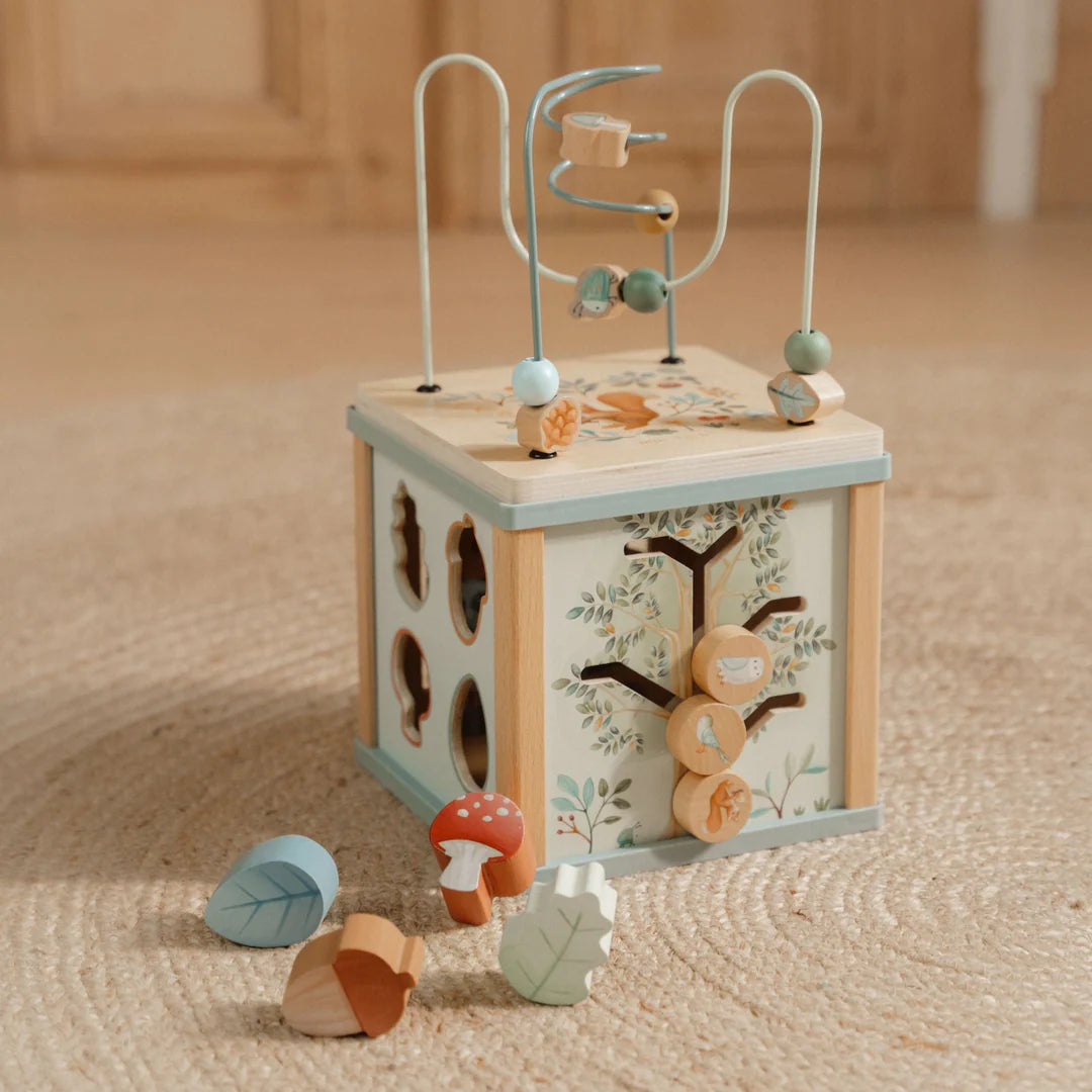 LD7231 Wooden activity cube - Forest Friends
