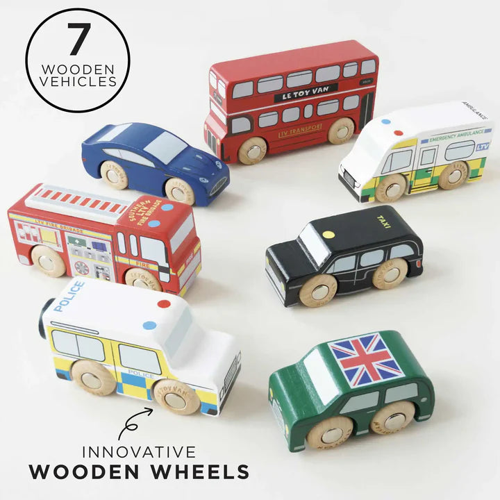 Le Toy Van London Car set 3+