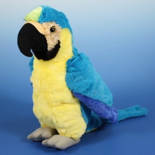 Kid's stuffed animal Blue parrot 33cm Semo