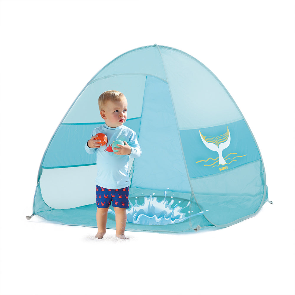Ludi pop-up baby tent with pool and UV50+ 10+months