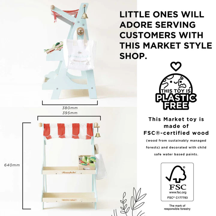 Le toy Van - Μαγαζάκι Μανάβικο 39.5 x 38 x 64cm 3+