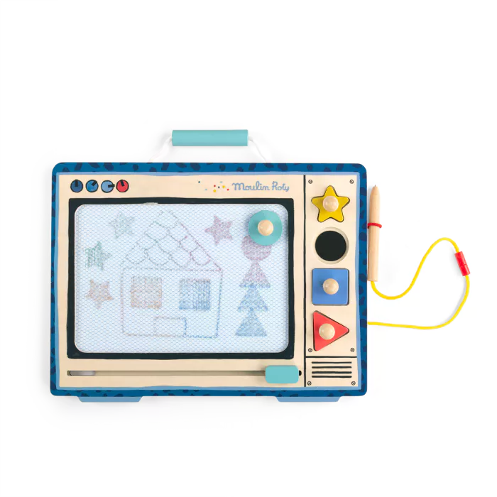 Παιδικό παιχνίδι πίνακας σχεδίασης ρετρό τηλεόραση 18+ μηνών Moulin Roty